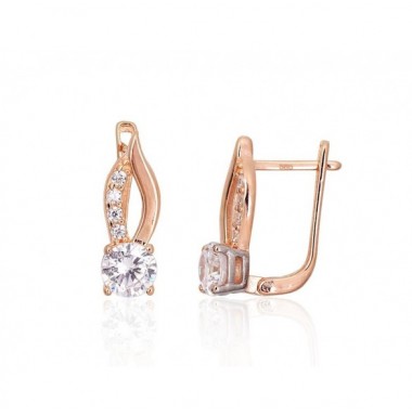 Zelta auskari ar angļu slēdzēju