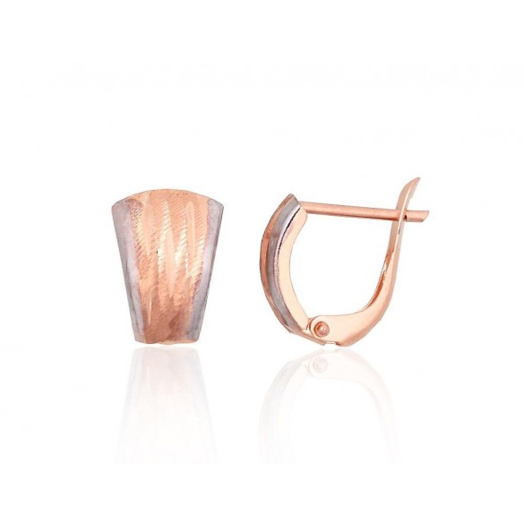 Zelta auskari ar angļu slēdzēju