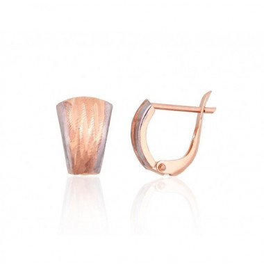 Zelta auskari ar angļu slēdzēju