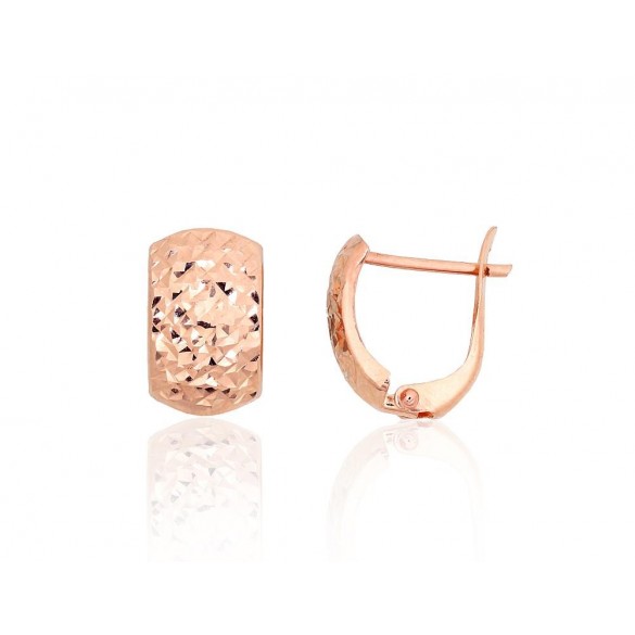 Zelta auskari ar angļu slēdzēju