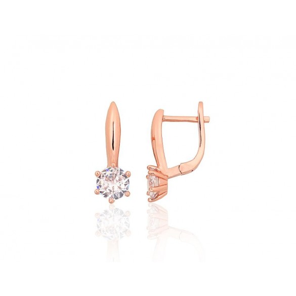 Sudraba auskari ar angļu slēdzēju