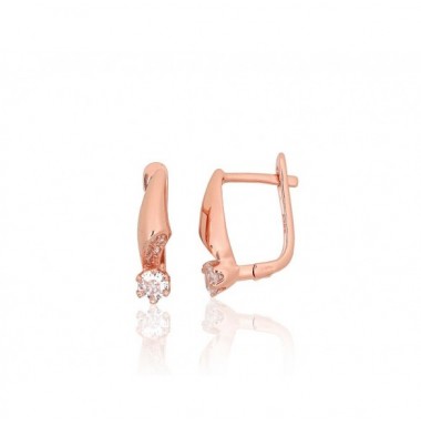 Sudraba auskari ar angļu slēdzēju