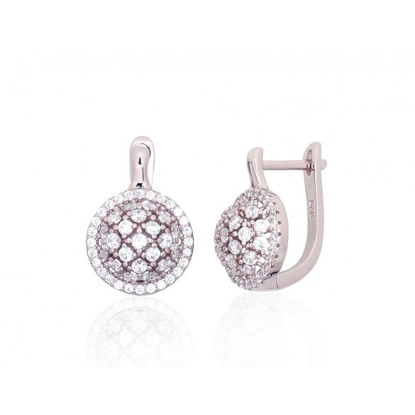 Sudraba auskari ar angļu slēdzēju