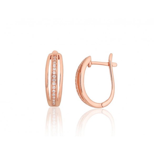 Sudraba auskari ar angļu slēdzēju