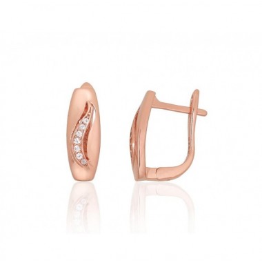 Sudraba auskari ar angļu slēdzēju