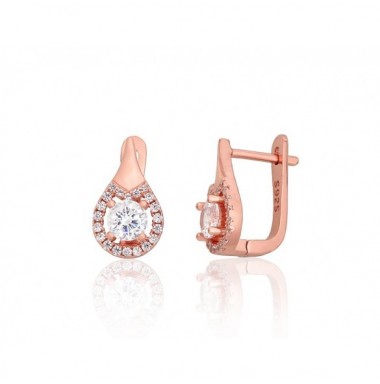 Sudraba auskari ar angļu slēdzēju