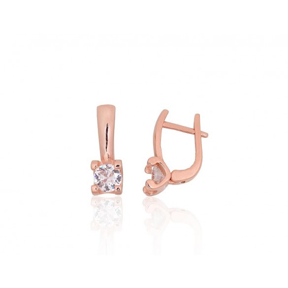 Sudraba auskari ar angļu slēdzēju