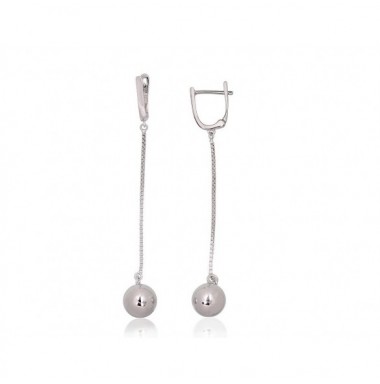 Sudraba auskari ar angļu slēdzēju