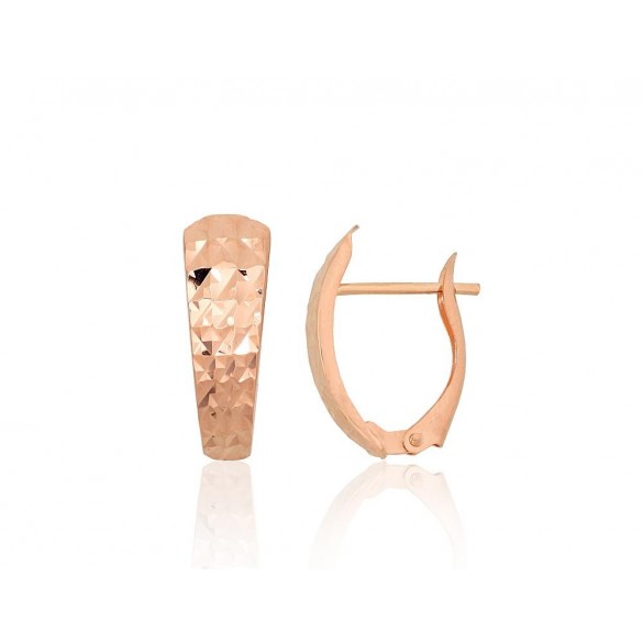 Zelta auskari ar angļu slēdzēju