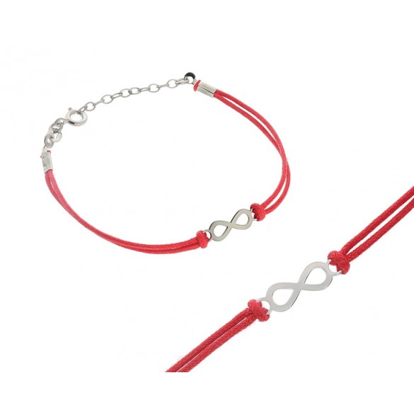 Sudraba rokassprādze ar diegu