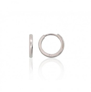 Sudraba auskari ar apaļu aizdāri