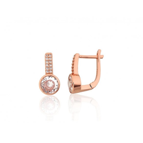 Sudraba auskari ar angļu slēdzēju