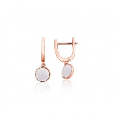 Sudraba auskari ar angļu slēdzēju