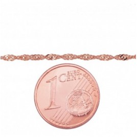 Auksinė grandinėlė Singapore 1.5 mm , briaunų apdirbimas deimantu2