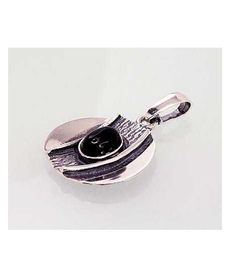 Sudraba kulons 2301557(POx-Bk)_ON-2, Sudrabs	925°, oksids (pārklājums), Onikss 