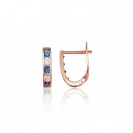 Auksiniai auskarai ant cilindrinės spynos0