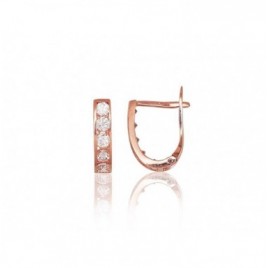 Auksiniai auskarai ant cilindrinės spynos0