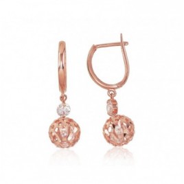 Auksiniai auskarai ant cilindrinės spynos0