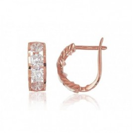 Auksiniai auskarai ant cilindrinės spynos0