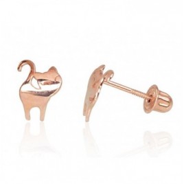 Auksiniai auskarai - pusetai su varžtais0