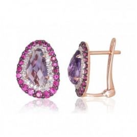 Auksiniai auskarai ant cilindrinės spynos0