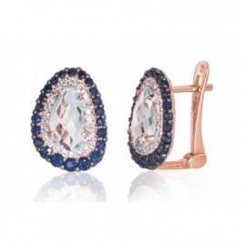 Auksiniai auskarai ant cilindrinės spynos0