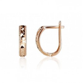 Auksiniai auskarai ant cilindrinės spynos0