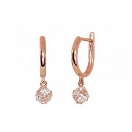 Auksiniai auskarai ant cilindrinės spynos0