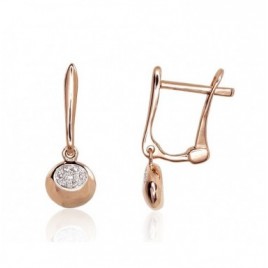 Auksiniai auskarai ant cilindrinės spynos0