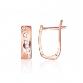 Auksiniai auskarai ant cilindrinės spynos0