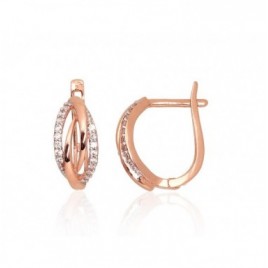 Auksiniai auskarai ant cilindrinės spynos0