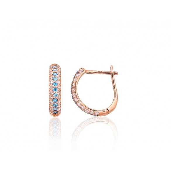 Zelta auskari ar angļu slēdzēju