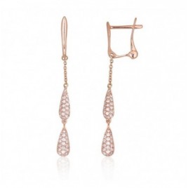 Auksiniai auskarai ant cilindrinės spynos0