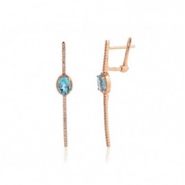 Auksiniai auskarai ant cilindrinės spynos0