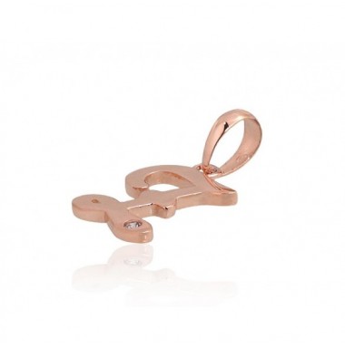 Zelta kulons 1300929(Au-R)_CZ, Sarkanais Zelts	585°, Cirkoni 