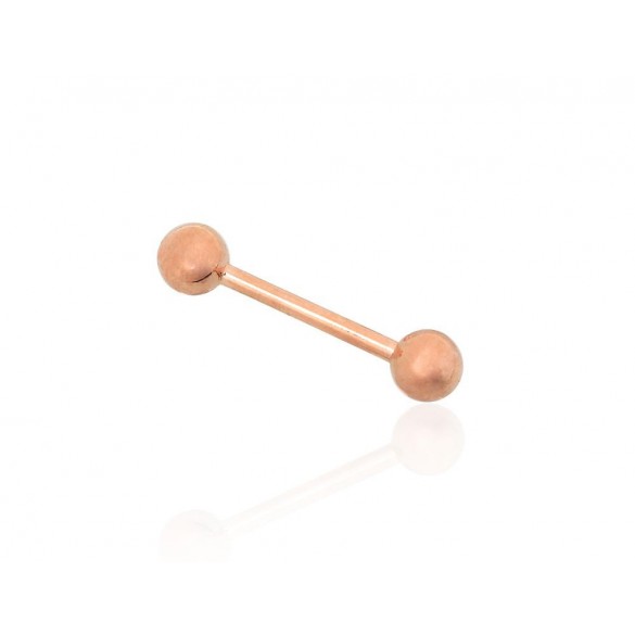 Zelta pīrsings - mēlei 1930011(Au-R), Sarkanais zelts	585°