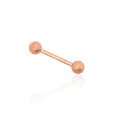 Zelta pīrsings - mēlei 1930011(Au-R), Sarkanais zelts	585°