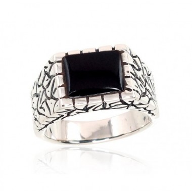 Sudraba gredzens 2101366(POx-Bk)_ON, Sudrabs	925°, oksids (pārklājums), Onikss 