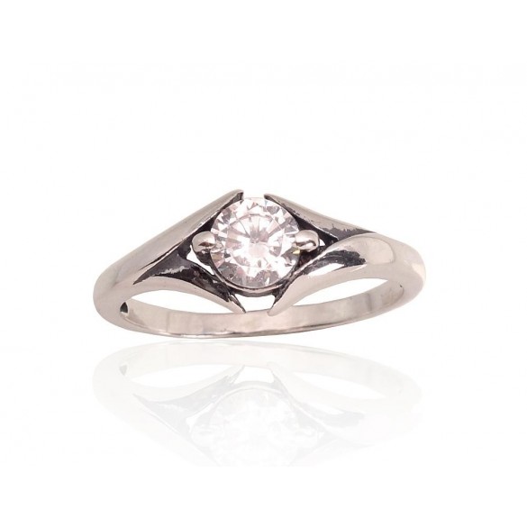 Sudraba gredzens 2101759(POx-Bk)_CZ, Sudrabs	925°, oksids (pārklājums), Cirkoni 