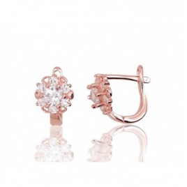 Sidabriniai auskarai ant cilindrinės spynos0