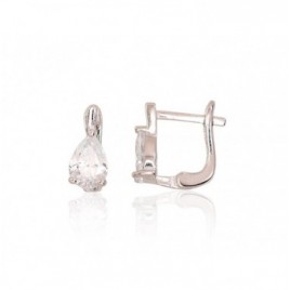 Sidabriniai auskarai ant cilindrinės spynos0