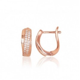 Sidabriniai auskarai ant cilindrinės spynos0