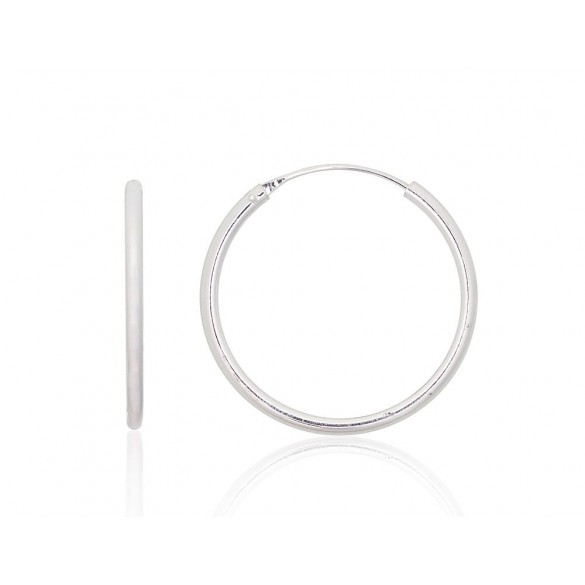 Sudraba auskari-riņķīši