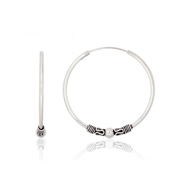 Sudraba auskari-riņķīši