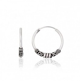 Sidabriniai auskarai –žiedai0