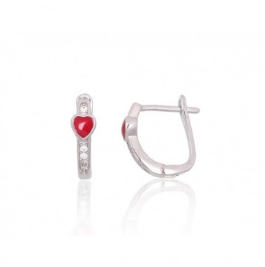 Sudraba auskari ar angļu slēdzēju