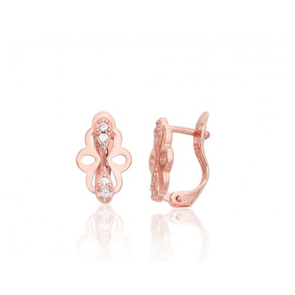 Sudraba auskari ar angļu slēdzēju