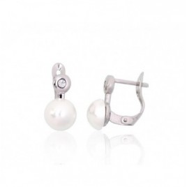 Sidabriniai auskarai ant cilindrinės spynos0