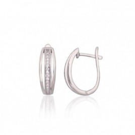 Sidabriniai auskarai ant cilindrinės spynos0