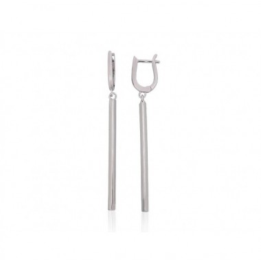 Sudraba auskari ar angļu slēdzēju